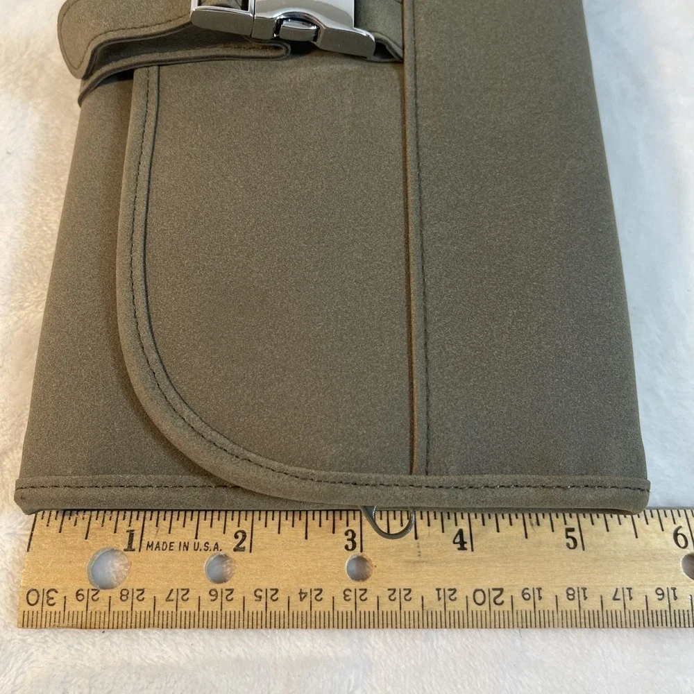 Olive‎ Green Suede Travel Hanging Toiletry Makeup Jewelry Organizer Adjustable
